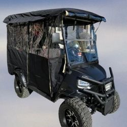  ENCLOSURE FOR ALL GOLF CARTS COLEMAN KANDI KRUISER ELEMENT 4 PASSENGER SEAT GOLF CART COVER
