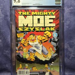 The Mighty Moe Szyslak #1, 2018 • CGC 9.8 WP • Simpsons One-Shot Wonders 