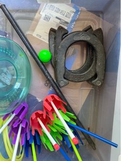 Horse shoes and lawn darts