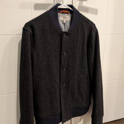 Men's Jack Spade Wool Bomber Jacket (Small)