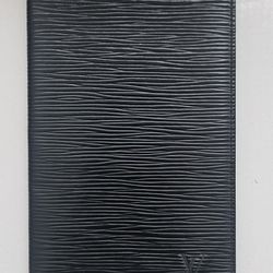 Louis Vuitton Black Epi Leather Checkbook Card Bifold Long Wallet