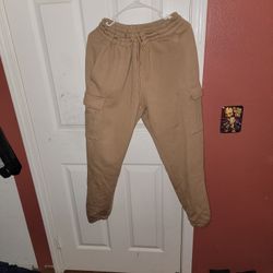 Fleece Joggers Cargo Pants 