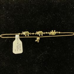 10KT elephant bracelet 43889-4