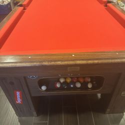 Vintage Pool Single Slate Bar Table 