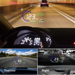 5.5 inches A8 OBD2 Windshield HUD Head Up Display 