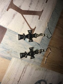 Cross earrings