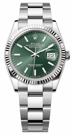 ROLEX DATEJUST 36MM “MINT GREEN” OYSTER BRACELET REF 126234