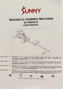 Sunny Magnetic Rowing Machine