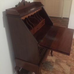 Antique Drop Front Secretary Desk