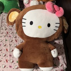 Hello Kitty Monkey Plushie 22in