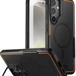 Poetic Neon Case Galaxy S24; Built-in Stand; Wireless Charging; Rugged Slim Shockproof Cover