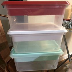 3 Craft Supplies Storage Bins Boxes