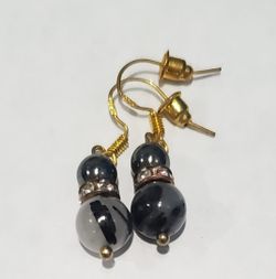 Black And Grey Earrings