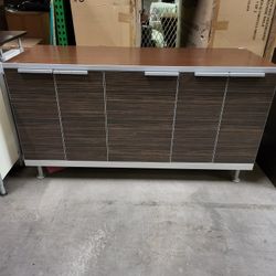 Unique 5 Door Cabinet with 3 Storage Spaces
