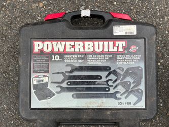 Powerbuilt 10-pc master fan-clutch wrench set