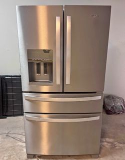 Whirlpool 25 Cu Ft 4-Door French Door Refrigerator - Stainless Steel