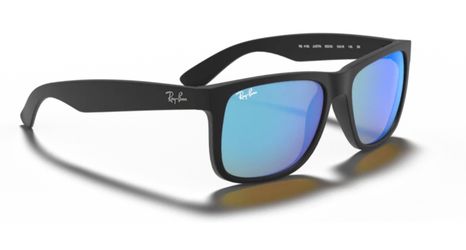 Ray Ban Justin - Rubber Black/Blue Flash