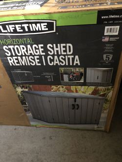 Lifetime Horizontal Storage Shed (75 Cubic Feet)