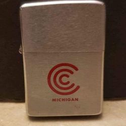 Vintage Zippo Advertising Lighter - CONTINENTAL CAN COMPANY Michigan - 1966 - FIRM PRICE HARD TO FIND