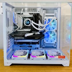 Gaming PC Custom Built by AREA-51✅🕹All White Full RGB Set,Intel i7/32GB RAM/1TB🖥1 Yr Wrnty‼️ RTX 5060 Ti GPU💥 $0 Down Finance Available