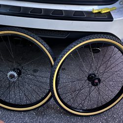 GT Dyno Haro Elf Mongoose Diamondbacks 26” 18 Freewheel Bmx Rims And Tires 
