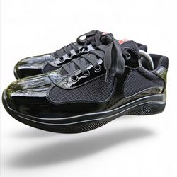 Prada All Black Patent Leather Size 9