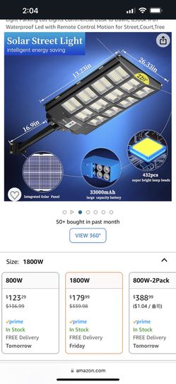 New In The Box Solar Street Lights