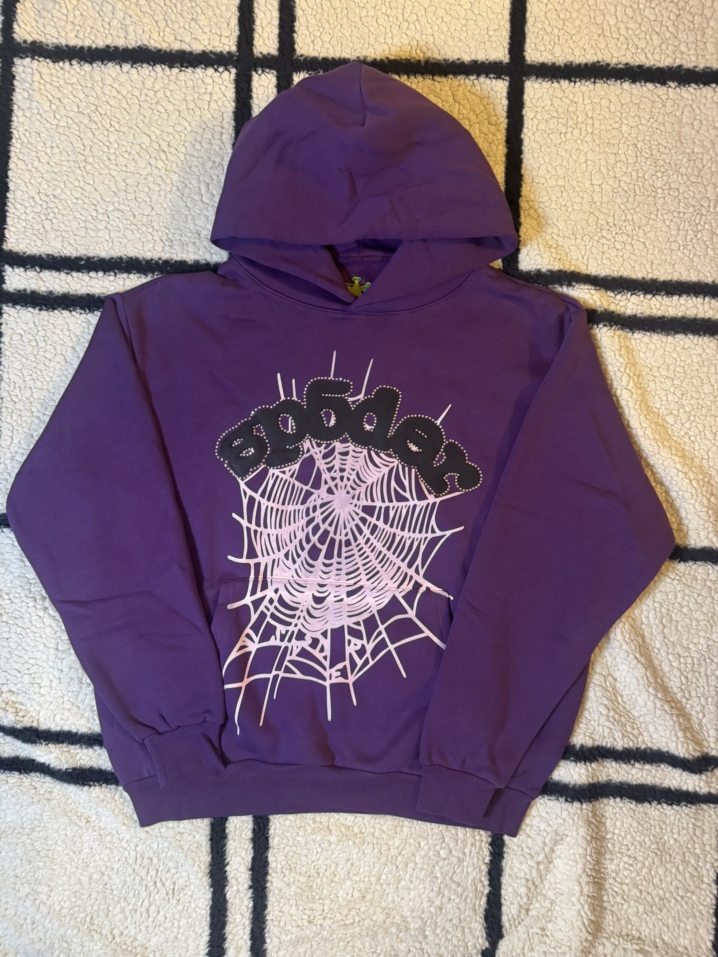 PURPLE SP5DER HOODIE