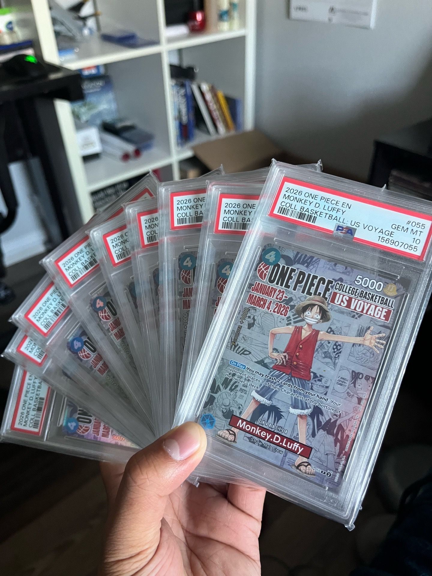 PSA 10 One Piece College Basketball Voyage Monkey D Luffy Promo