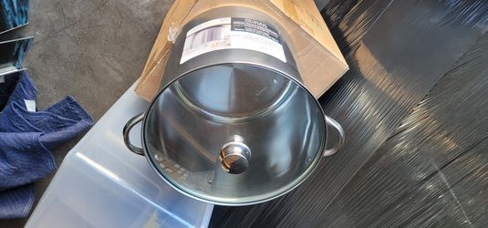Mainstays Stainless Steel 20-Quart Stock Pot with Glass Lid