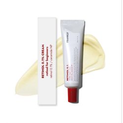 FRANKLY Retinol 0.1% Cream, 1.01 Fl Oz - Beginner Retinol | Night Cream | With Ceramides & Natural Ginseng | Anti-Aging, Wrinkles Care, Reduces Conges