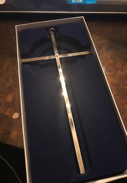 8" inch silver cross