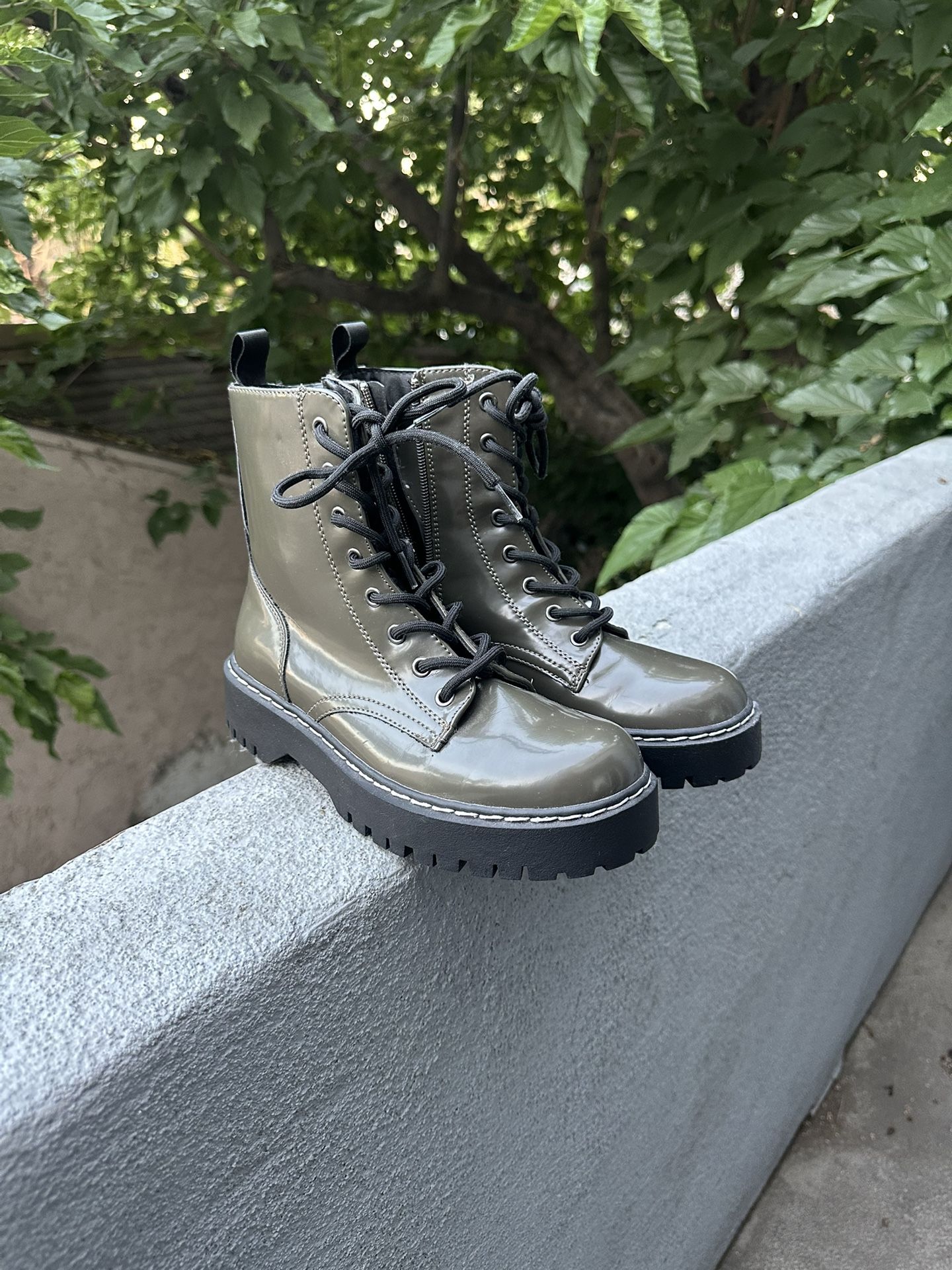 Olive Combat Boots