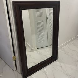 37x55 Inch Large Wooden Wall Mirror Living Dining Bedroom Parlor Entry Way