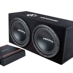 2x12 MEMPHIS SUBWOOFER, Box & AMPLIFIER BUNDLE 