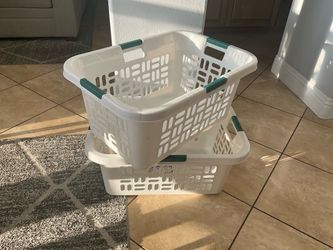 2  Very Large Laundry Baskets