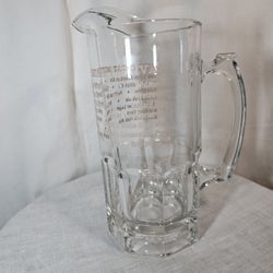 Northwest Beer Festival Commemorative Pitcher / Huge Stein Glass