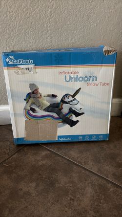 Inflatable Unicorn Snow Tube