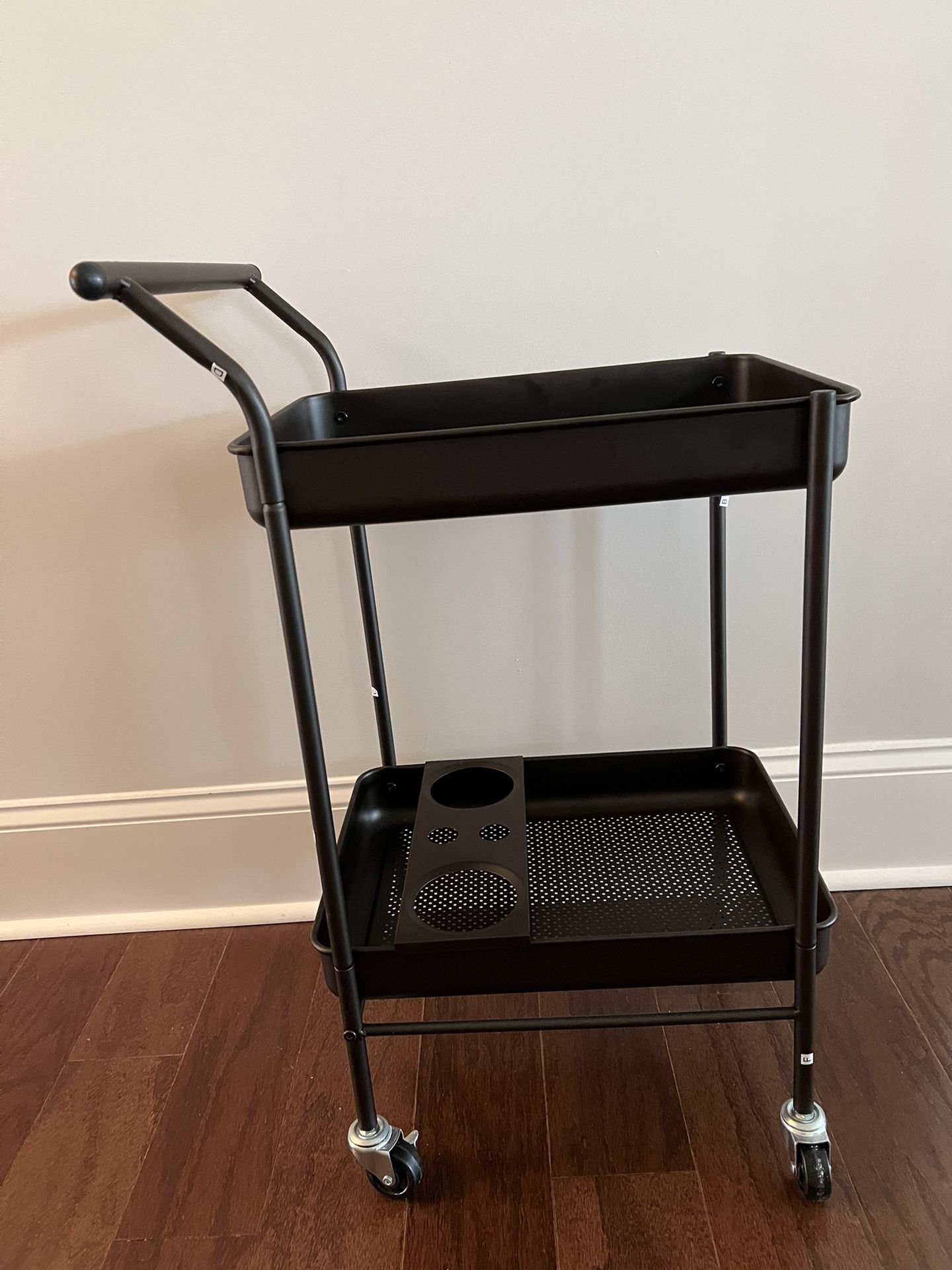 Metal Bar cart on wheels