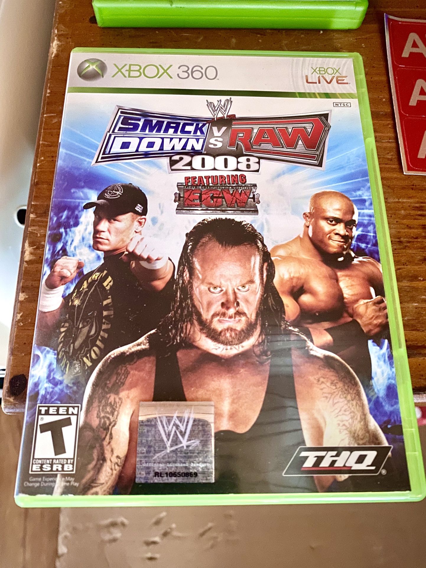 SmackDown Vs Raw 2008 Xbox 360 Game $10