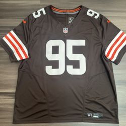 Nike Engineered Myles Garrett #95 Cleveland Browns Vapor Limited Jersey 2XL XXL