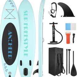 Inflatable Stand Up Paddle Board with Complete SUP Accessories, Backpack