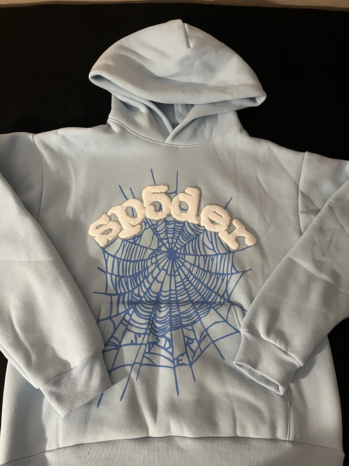 Sp5der Worldwide Hoodie ‘Sky Blue’