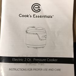 Cooks essentials Pressure Cooker, New In box