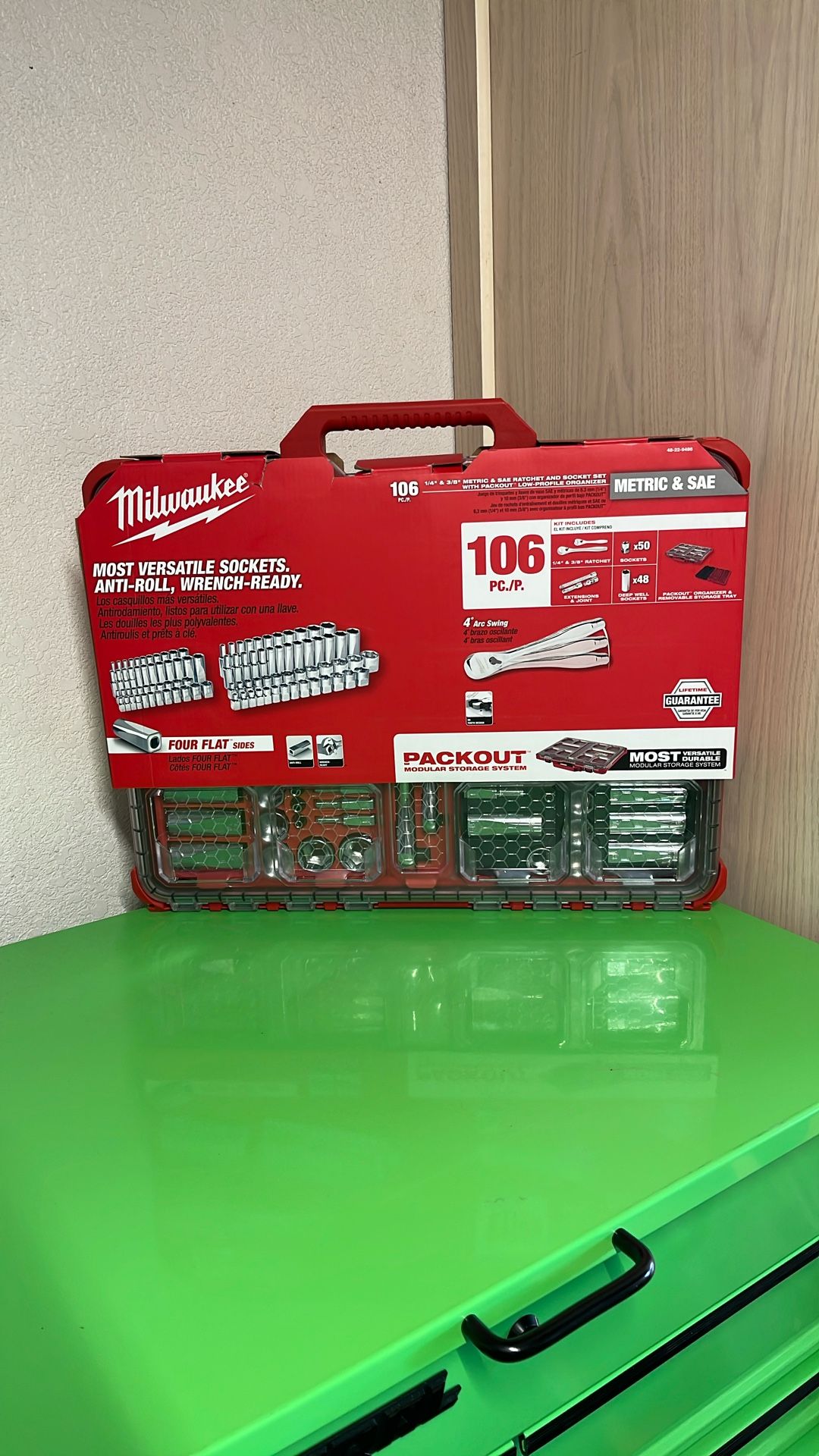 Milwaukee 48-22-9486 1/4”/3/8” Metric /Sae Packout Set