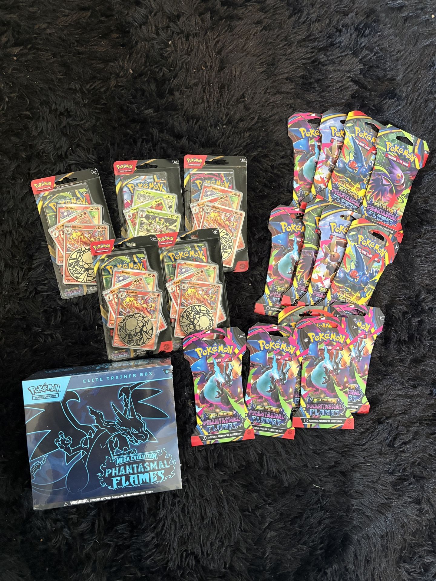 Phantasmal Flames New Pokemon Card Lot