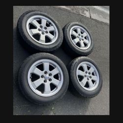 4 X 185/65r15 5x100 5x3.94 Stock Toyota Prius Corolla Impreza Wheels Rims Tires!!!!!!!