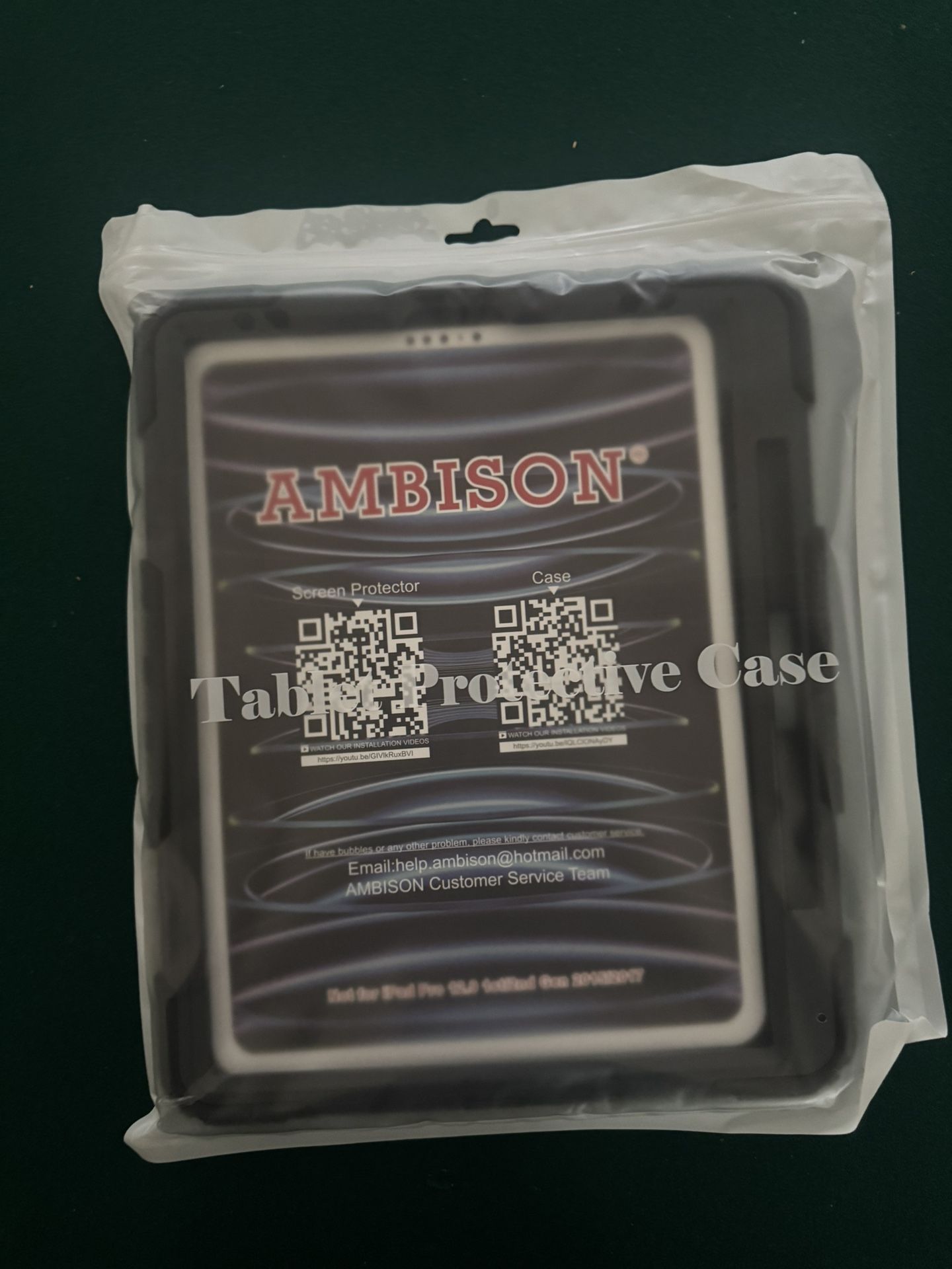Heavy-Duty AMBISON iPad Case with Tempered Glass for iPad 10.2” (7th, 8th, 9th Gen)