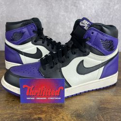 Air Jordan 1 Retro High OG Court Purple Size 9.5 555088-501 Men’s Sneakers Rare