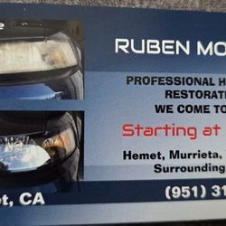 Vehicle Headlight Restoration 